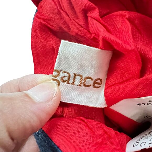 Vtg 1991 Imperial Elegance Wool Needlepoint Santa Christmas Stocking 12" Velvet - Picture 4 of 7